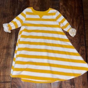 Yellow striped dress